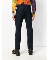 Темно-синие брюки чинос от Versace