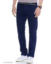 Темно-синие брюки чинос от Oodji