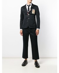 Темно-синие брюки чинос от Thom Browne