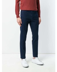 Темно-синие брюки чинос от Dell'oglio