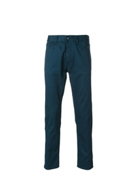Темно-синие брюки чинос от Prada