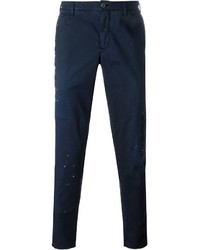 Темно-синие брюки чинос от Pt01