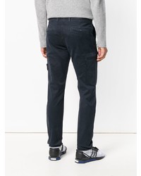Темно-синие брюки чинос от Stone Island