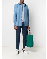 Темно-синие брюки чинос от Fay