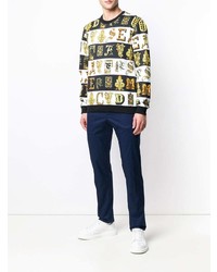 Темно-синие брюки чинос от Versace