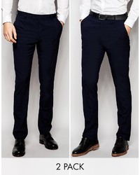 Мужские темно-синие брюки от Asos