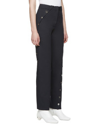 Женские темно-синие брюки от Courreges