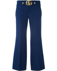 Женские темно-синие брюки от Gucci