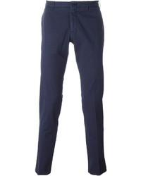 Мужские темно-синие брюки от Incotex
