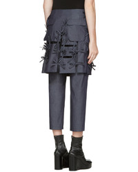 Женские темно-синие брюки от Facetasm