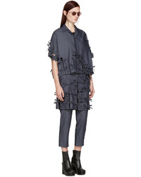 Женские темно-синие брюки от Facetasm