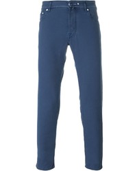 Мужские темно-синие брюки от Jacob Cohen