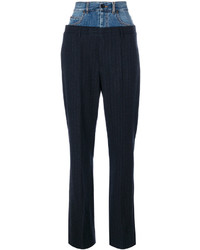 Женские темно-синие брюки от Maison Margiela