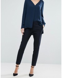 Женские темно-синие брюки от Selected