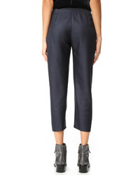 Женские темно-синие брюки от MAISON KITSUNE