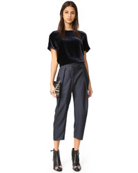 Женские темно-синие брюки от MAISON KITSUNE