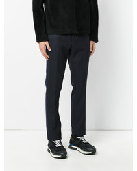 Мужские темно-синие брюки от Fendi