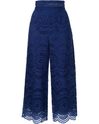 Женские темно-синие брюки от Zimmermann