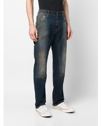 Мужские темно-синие вареные джинсы от Represent