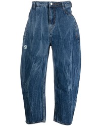 Мужские темно-синие вареные джинсы от Ader Error