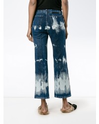 Женские темно-синие вареные джинсы от Stella McCartney