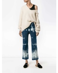 Женские темно-синие вареные джинсы от Stella McCartney