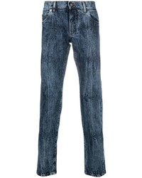 Мужские темно-синие вареные джинсы от Dolce & Gabbana