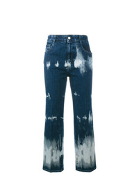 Женские темно-синие вареные джинсы от Stella McCartney