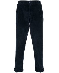 Темно-синие вельветовые брюки чинос от Kiton