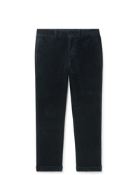 Мужские темно-синие вельветовые классические брюки от Aspesi
