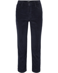Женские темно-синие вельветовые классические брюки от Grlfrnd