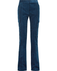 Женские темно-синие вельветовые классические брюки от Stella McCartney