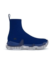 Мужские темно-синие высокие кеды от Swear