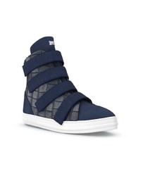 Мужские темно-синие высокие кеды от Swear