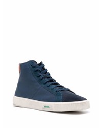 Мужские темно-синие высокие кеды от Diesel