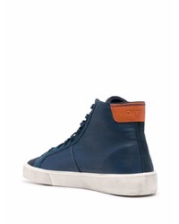 Мужские темно-синие высокие кеды от Diesel