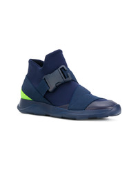 Мужские темно-синие высокие кеды от Christopher Kane