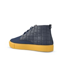 Мужские темно-синие высокие кеды от Swear