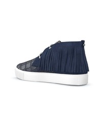 Мужские темно-синие высокие кеды от Swear