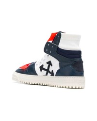 Мужские темно-синие высокие кеды от Off-White