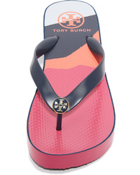 Темно-синие вьетнамки от Tory Burch