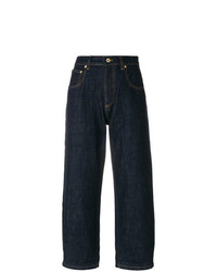 Темно-синие джинсовые брюки-кюлоты от Carven