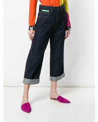 Темно-синие джинсовые брюки-кюлоты от Marc Jacobs