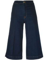 Темно-синие джинсовые брюки-кюлоты от Frame