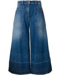 Темно-синие джинсовые брюки-кюлоты от Love Moschino