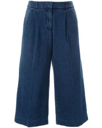 Темно-синие джинсовые брюки-кюлоты от MICHAEL Michael Kors