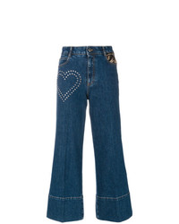 Темно-синие джинсовые брюки-кюлоты от Stella McCartney