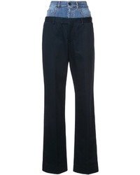 Женские темно-синие джинсовые брюки от Maison Margiela