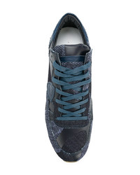 Мужские темно-синие джинсовые низкие кеды от Philippe Model