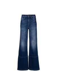 Темно-синие джинсовые широкие брюки от L'Autre Chose